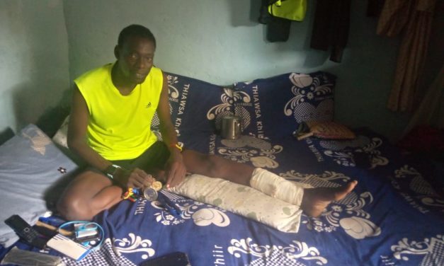 Athlétisme : Depuis son lit de malade, l’athlète Abdoulaye Robinho appelle à la bonne volonté !