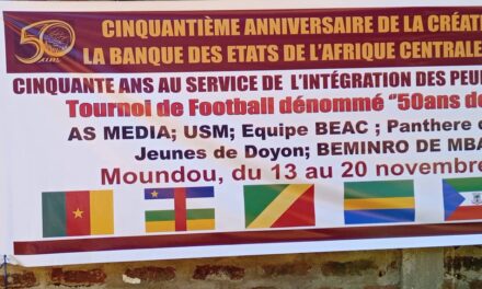 Province : Football – La BEAC fête ses 50ans à travers le football à Moundou…