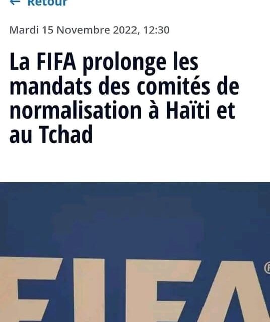 Football : La FIFA prolonge le mandat du Comité de Normalisation