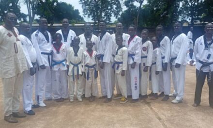 Moundou: La Ligue de Taekwondo du Logone Occidental a organisé ce dimanche 30 Juillet 2023 au centre scout de la commune de Moundou, le passage de grade provincial et national. 76 Taekwondoïstes  de différents clubs de la ville de Moundou passent au grade supérieur.