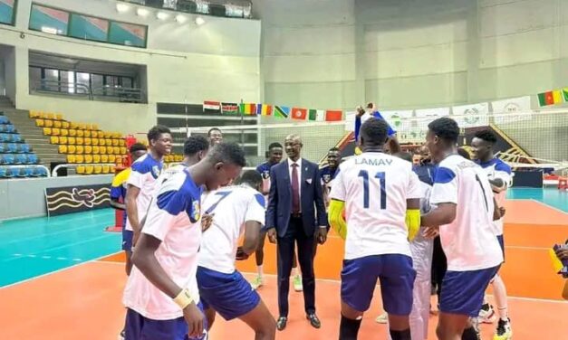 Volley-ball : Depuis Le Caire, Idriss Dokony Adiker dédie  la qualification du Tchad pour les quarts de finale au peuple tchadien
