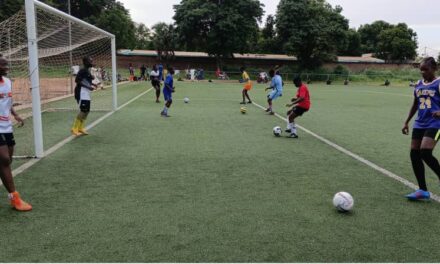 Moundou:  Tournoi inter-départemental: L’équipe féminine du département de Lac Wey prête pour la compétition.