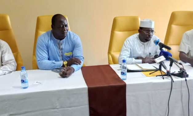 Sport : le bureau provisoire du comité olympique sportif tchadien sous la conduite de son président  Yamita Hassan a animé un point de presse ce 19 juin 2025 à l&rsquo;hôtel Radisson Blu