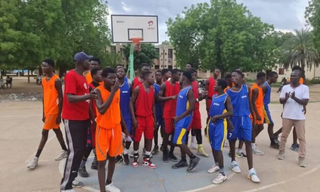 Basketball match amical:  l&rsquo;équipe junior de bourgeon basketball bat la nouvelle école de basketball de walia.