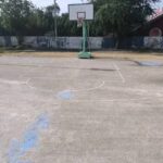 Basketball : l&rsquo;unique plateau du lycée Félix Eboué en état de dégradation avancée, la ligue plaide pour sa reconstruction.