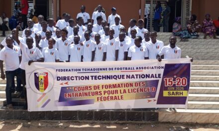 Sport:  cérémonie de clôture de la formation des entraîneurs de la Province du Moyen chari et Mandoul au palais de laemaison de culture des arts  Ngarta Tombalbaye de Sarh
